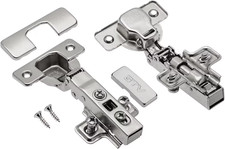 SOFT CLOSE 35mm KITCHEN CABINET CUPBOARD SIDEBOARD STANDARD DOOR HINGE SCREWS