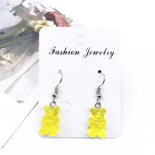 Yellow Gummy Bear Earrings