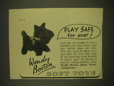 1955 Wendy Boston Soft Toys Ad