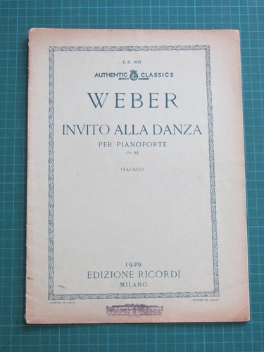 Weber invito alla danza per - -,