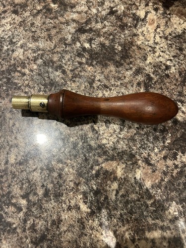 Vintage wood brass pad saw - vintage,