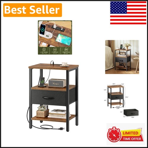 Stylish bedside table with - stylish,