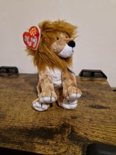 Midas Lion Ty Beanie Baby Soft Toy with Tags Retired Collectible Plush