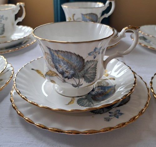 Regency china cups saucers - 6,