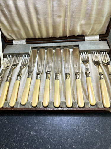 12pc vintage cutlery set with - 12pc,