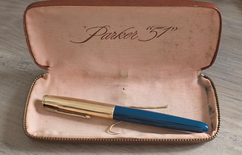 Vintage 1950s navy - grey, parker
