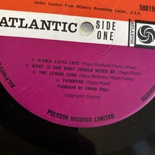 LED ZEPPELIN II -PLUM LABEL