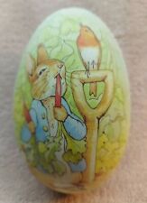 Beatrix Potter Peter Rabbit Easter Egg Cookie Jar FW & Co 1992 RARE 