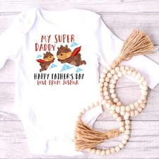 Fathers Day Baby Outfit / Cute