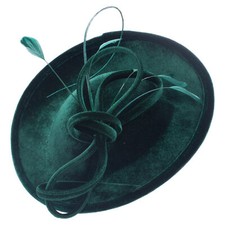 Elegant Women Loop Velvet Wedding Occasion Church Fascinator Headpiece Hat A624