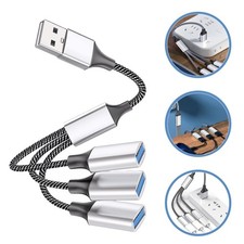 USB Splitter 1 Port, Dual USB