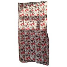 Metallic Brown Leaf Print