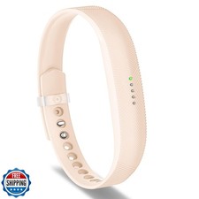 Greeninsync Fitbit Flex 2 Band Silicone Replacement, Blush Pink, Small