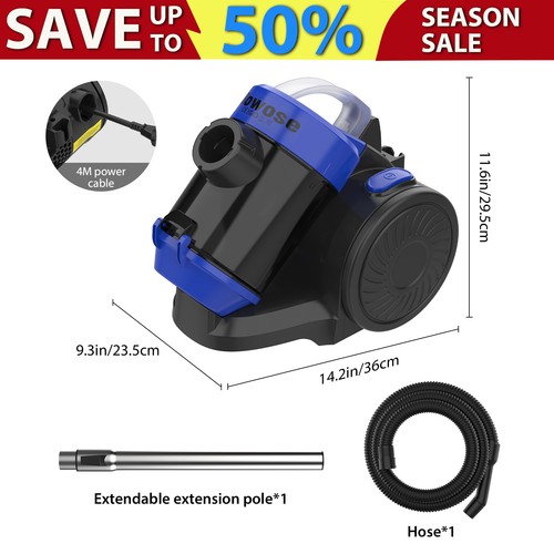 6000w powerful bagless - powerful, cyclone