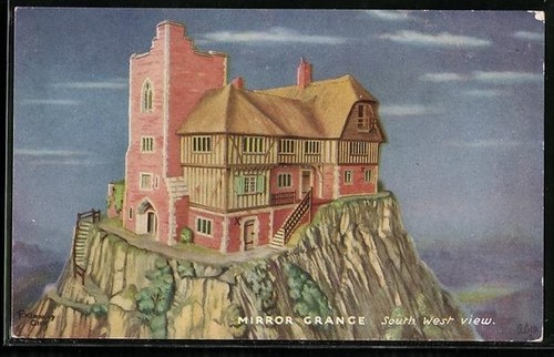 Artist postcard mirror grange - artist,