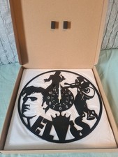 Elvis vinyl record wall clock