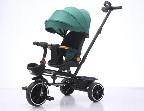 Baby tricycle green - baby, 5-in-1
