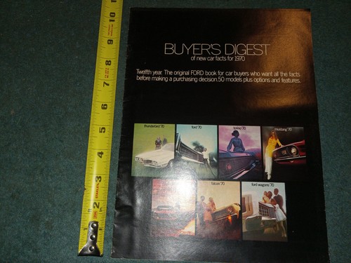 1970 ford buyers digest sales - buyers,