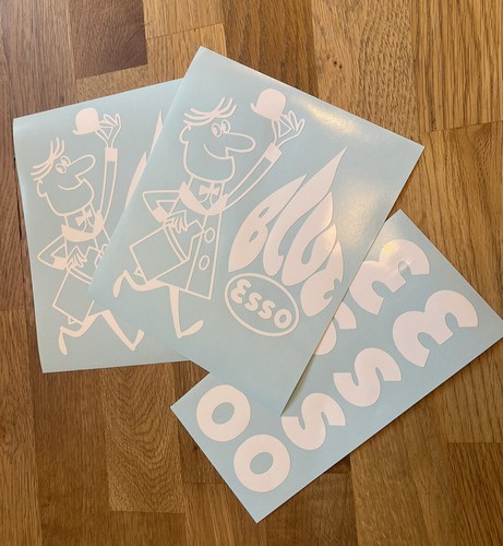 Esso blue man sticker - esso,