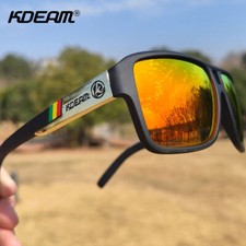 KDEAM Polarized Sunglasses Men Women Retro Square Sport Fishing Cycling Driving