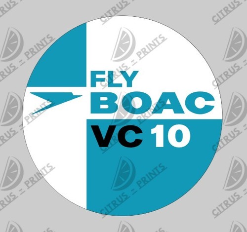Boac vc10 outline - outline, aircraft