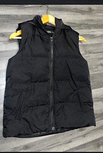 Shein black hooded padded - shein,