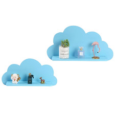 2 Piece Cloud Wall Shelves
