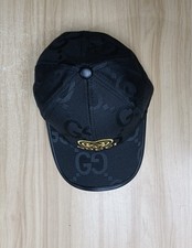 Gucci Jumbo GG Black And Gold Baseball Cap