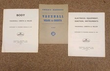  1960 Vauxhall  Velox & Cresta Owner's Handbook T.S. 457/2 + T.S 583 and T.S 584