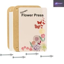 White mdf flower press - white, kit