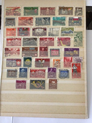 Swiss used stamps - stamps, 40