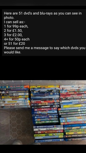 Dvd and blu rays singles - and, or