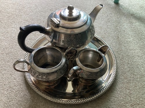 Vintage silver plated tea - vintage,