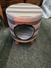 Hugo Checked Pet Stool/Table Great for Kitten Cat Small Dog Or Puppy