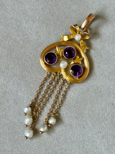 Antique edwardian 9ct gold - edwardian,