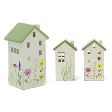 Floral House Tealight Holder |