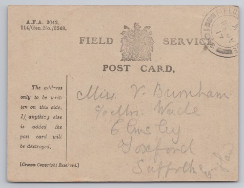 Ww1 field service post - field,