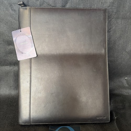 Oroton leather folio black - oroton,