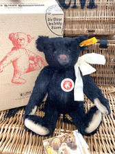 Steiff Classic Teddy Bear - Black Mohair - 26cm - EAN:000584 - Boxed