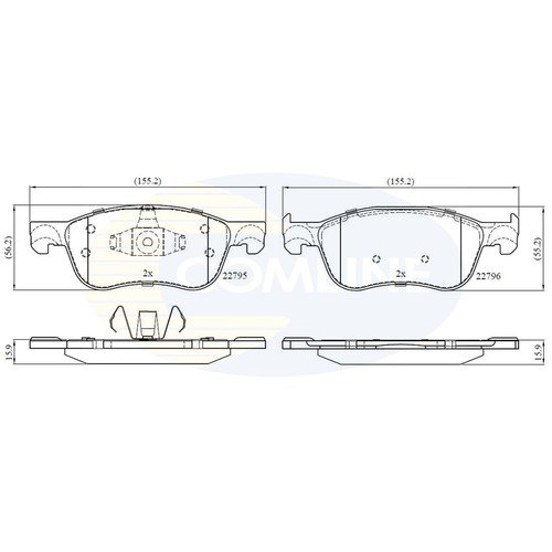 Brake pads set for - for, fiesta