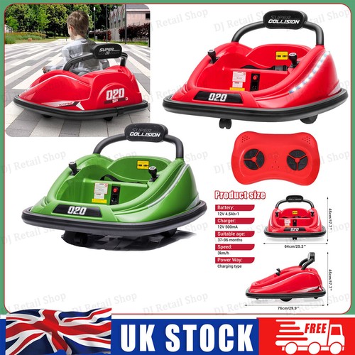 12v bumper car ride 360 - bumper, on