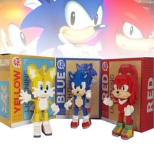 Sonic The Hedgehog Building Block Set Knuckles Tails Figure DIY Model Toy Gift