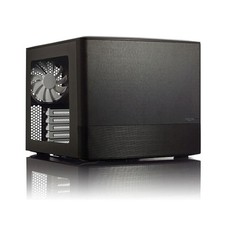 Fractal Design Node 804, Black, Micro-ATX Cube Case /w Side Window, 3x 120mm Sil