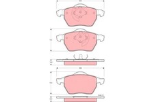 FRONT BRAKE PAD SET DISC BRAKE FITS: VOLVO S70 SEDAN T5/2.5 TDI/2.0 TURBO/2.5