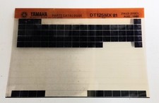 Yamaha DT 125 MX 4J3 81 Spare Parts List Microfiche (Aug 80)