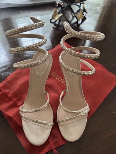 Rene caovilla cleo beige satin - beige,