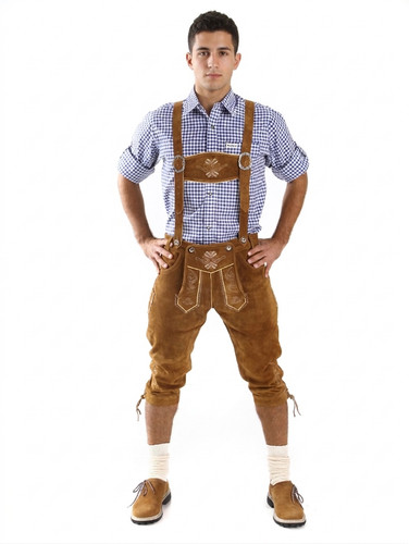New mens bavarian lederhosen - new,