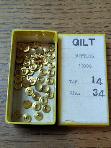 Watch crowns gilt buttons - watch,