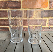 Strongbow embossed pint glasses USED