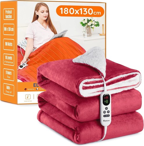 Electric heated blanket throw - heated,